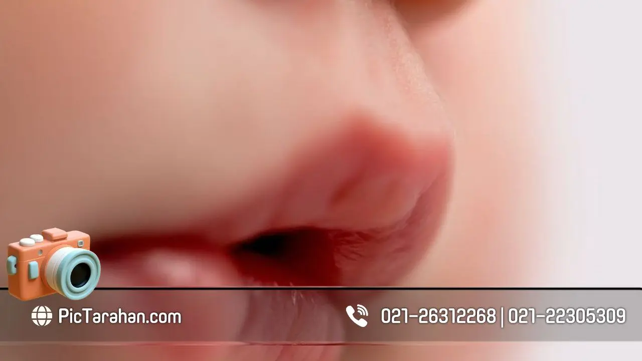 عکاسی آتلیه‌ای جزئیات لل نوزاد