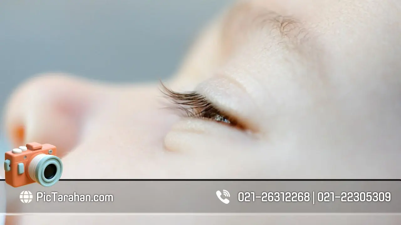 عکاسی جزئیات مژه نوزاد