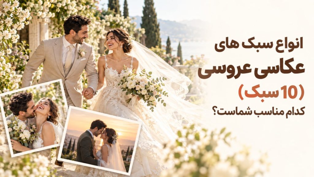 انواع سبک های عکاسی عروسی